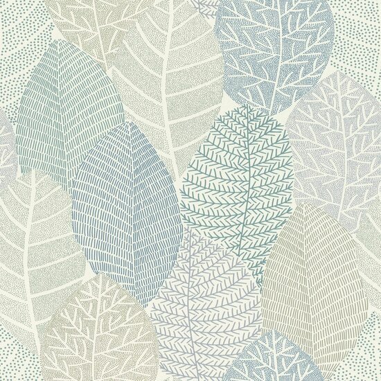 Rasch Symphony - 867114 Blauw / Groen Behang