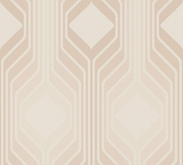 AS Creation Retro Chic - 39532-5 / 395325 Beige - Cr&egrave;me Behang