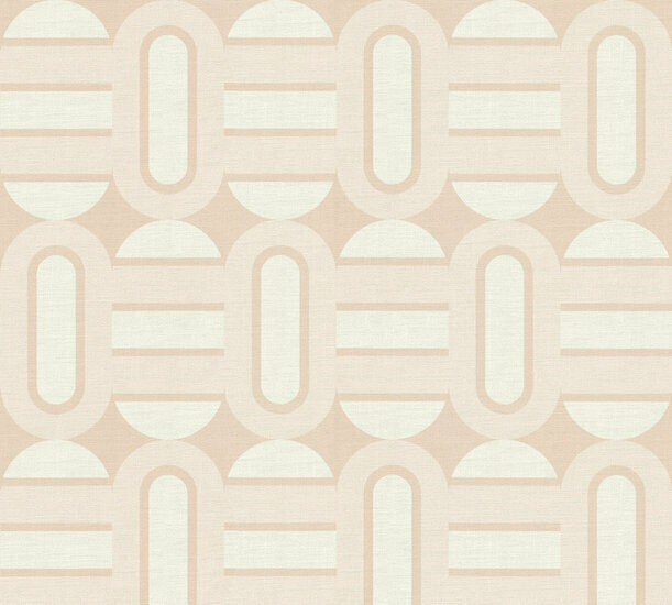 AS Creation Retro Chic - 39536-5 / 395365 Beige - Cr&egrave;me Behang