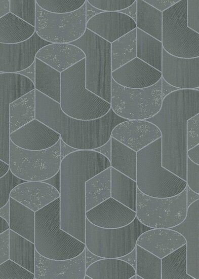 Dutch Wall Decor Collage 10384-47 Grijs Behang