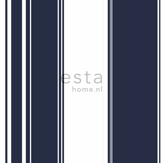 Esta Home Strepen 136417 Blauw Behang