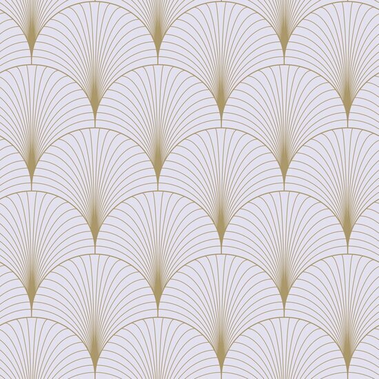 Esta Home Art Deco 139576 Paars Goud Behang