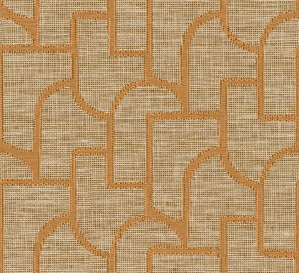 Arte Essentials Totem ESPARTO IBERICO 18910 Oranje/Cr&egrave;me Behang