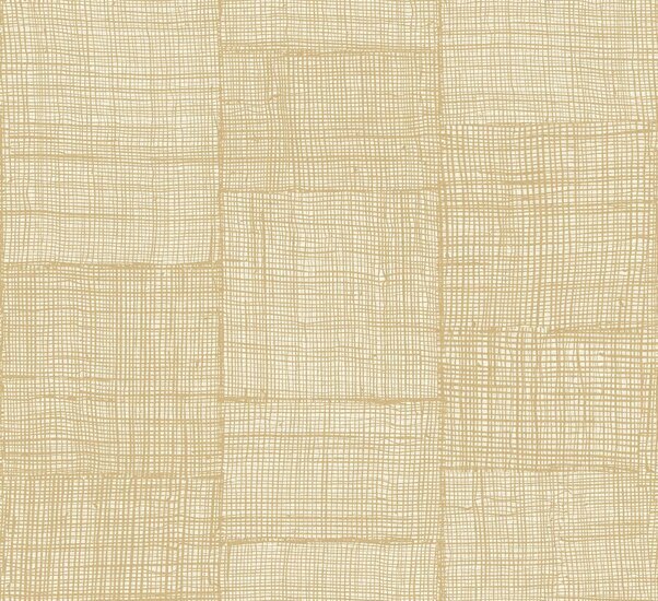 Arte Essentials Totem RABANE 18922 Goud/Cr&egrave;me Behang