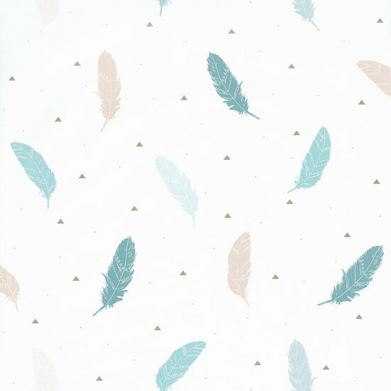 Caselio Girl Power GPR100776613 - Blauw Behang