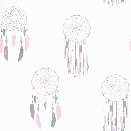 Caselio Girl Power GPR100785107 - Paars Behang