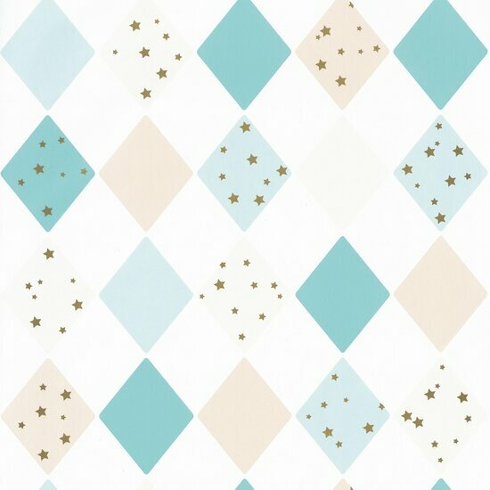 Caselio Girl Power GPR100816301 - Blauw Behang