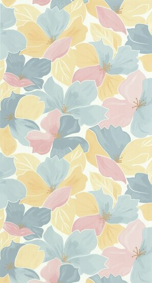 Caselio Flower Power FLP101886042 - Multicolours Behang