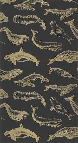 Caselio Sea You Soon SYO102799298 - Zwart Behang