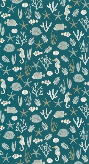 Caselio Sea You Soon SYO102806022 - Blauw Behang