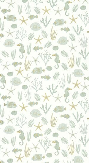 Caselio Sea You Soon SYO102807070 - Groen Behang