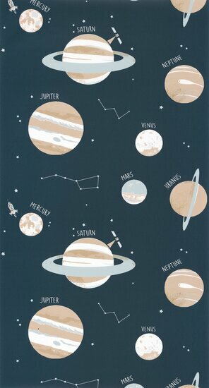 Caselio Our Planet OUP101906906 - Blauw Behang
