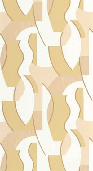 Casadeco Milano Sixties MISI89334202 - Geel Behang