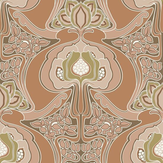Esta Home Bloom Terracotta Roze 139570 Behang