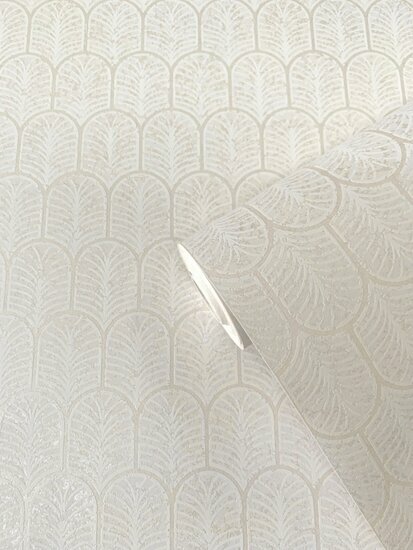 Noordwand Lustre F-VL6001 Wit Beige Behang