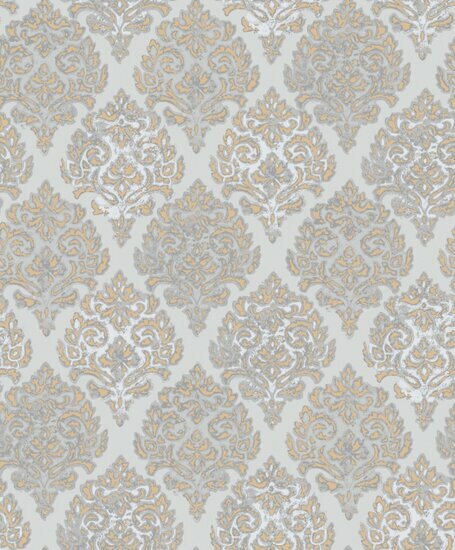 Noordwand Lustre MT2035 Grijs / Koper metallic Behang