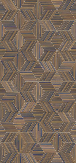 Eijffinger Gilded 340180 Bruin / Blauw Behang