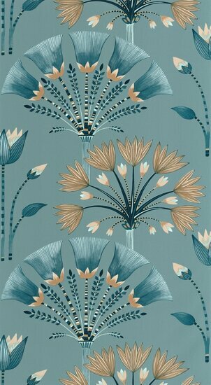 Caselio Elegance ELC105276012 - Blauw Behang