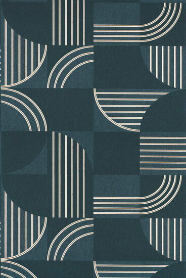 Casamance Faubourg Des Lumières 76271528 - Blauw Behang