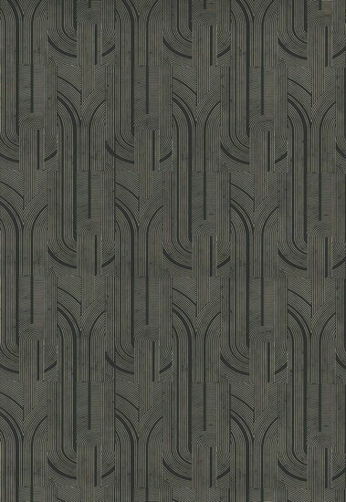 Casamance Faubourg Des Lumières 76282344 - Zwart Behang