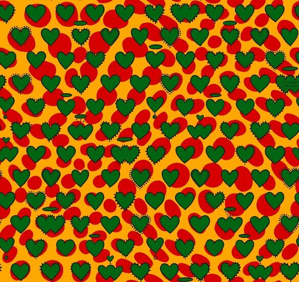 HookedOnWalls ENRIQUEZLAND PSYCO CUORI 25501 Behang