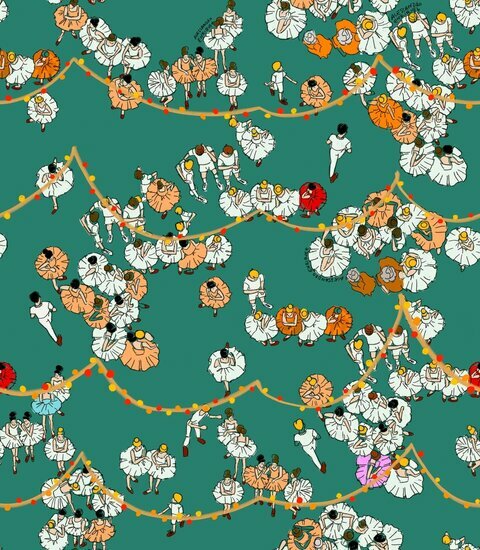 HookedOnWalls ENRIQUEZLAND LE BALLET 25523 Behang