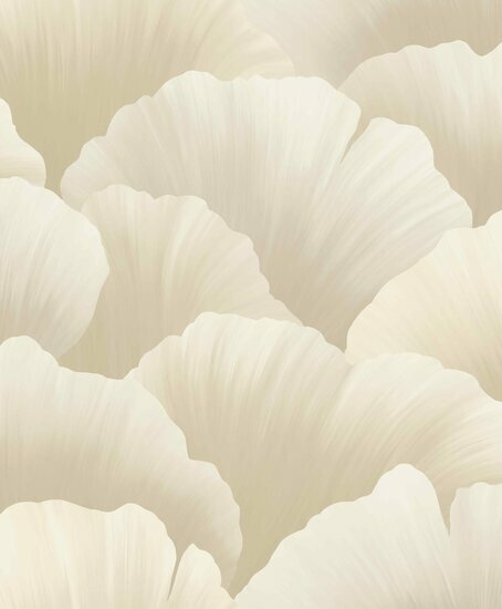 HookedOnWalls GINKGO GINKGO 21901 Cr&egrave;me Behang