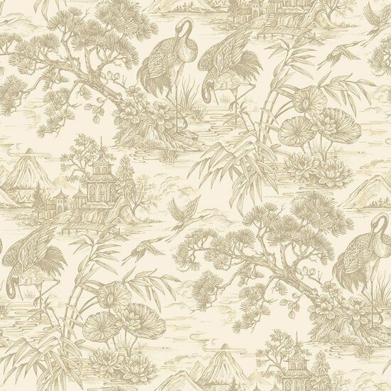 Dutch First Class Arboretum 91700 Creme Behang