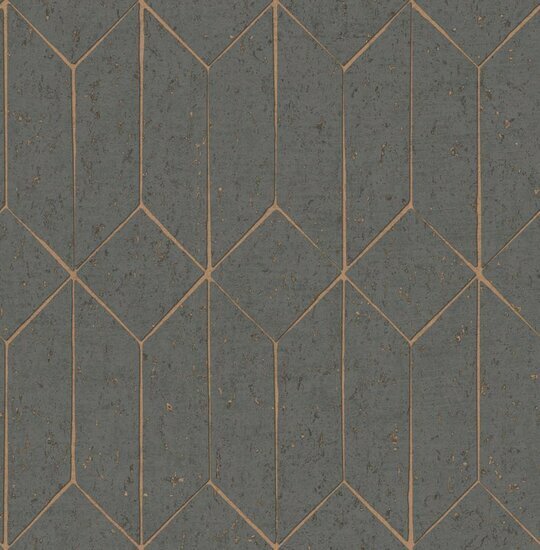 Dutch First Class Arber DL26701 Grijs / Goud / Koper Behang