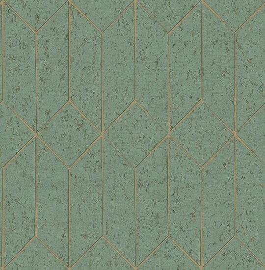 Dutch First Class Arber DL26704 Groen / Goud Behang