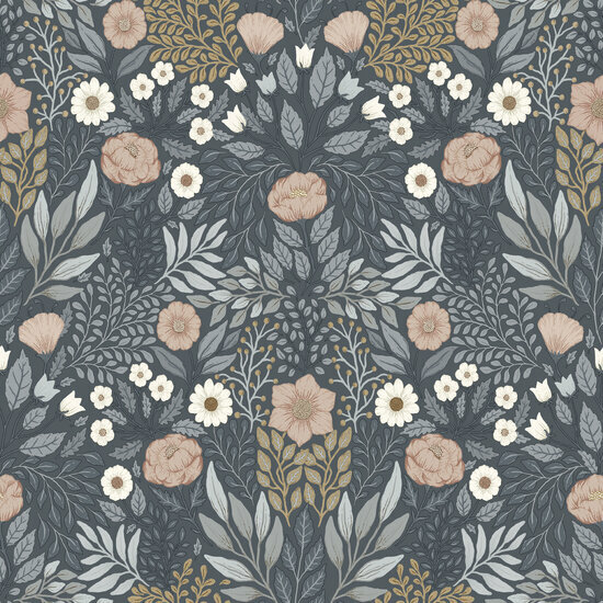 Dutch First Class Midbec Klara &amp; Tove 26004 Blauw Behang
