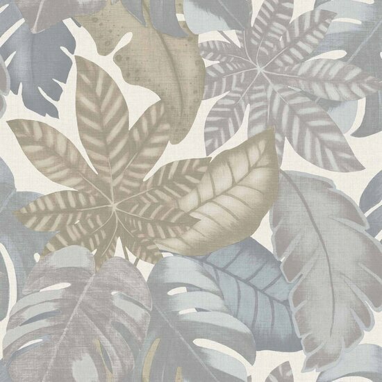 Noordwand Thai 26416 Blauw Beige Behang