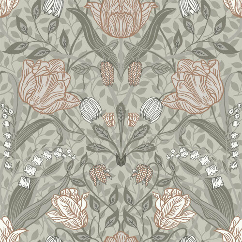 Midbec Gr&ouml;nhaga 44105 - Beige Behang