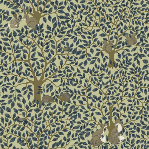 Midbec Gr&ouml;nhaga 44113 - Blauw Behang
