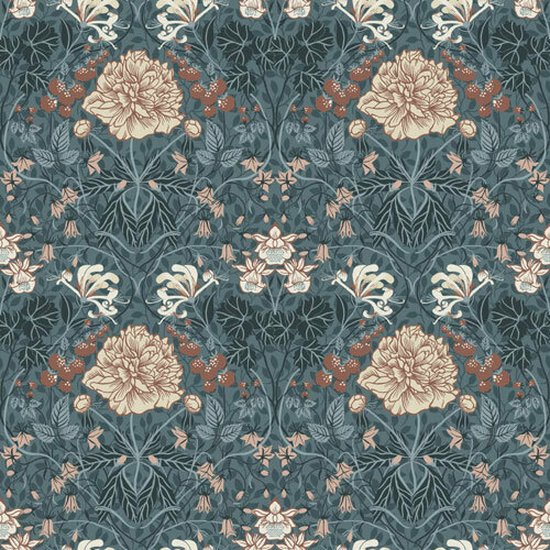 Dutch First Class Midbec Lyckebo 28018 - Blauw Behang