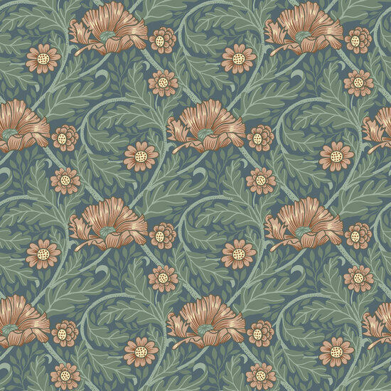 Dutch First Class Midbec Angas 13117 - Blauw Behang