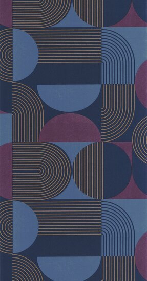 Caselio Graphic GPC105506555 - Paars Behang