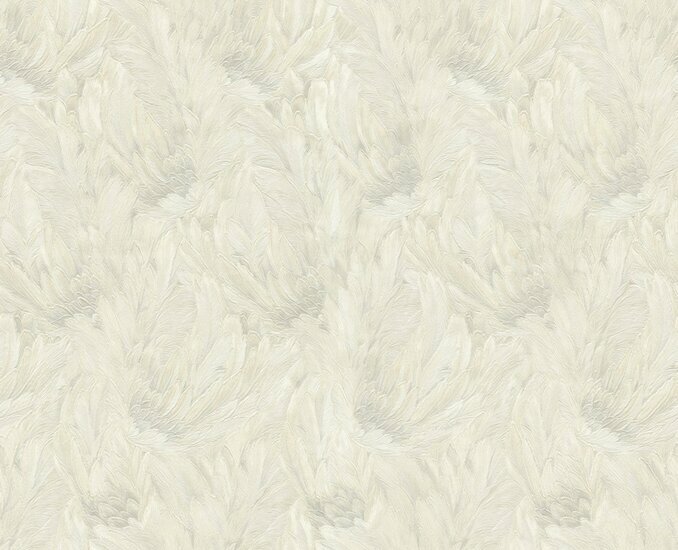 Dutch First Class Roberto Cavalli 9 21003 - Wit Metallic Behang