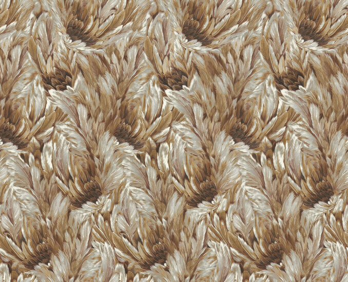 Dutch First Class Roberto Cavalli 9 21009 - Bruin / Wit / Metallic Behang