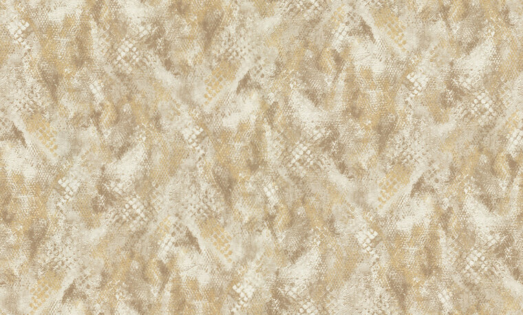 Dutch First Class Roberto Cavalli 9 21056 - CrŠme / Goud Metallic Behang
