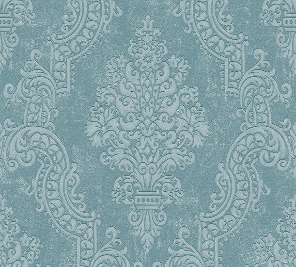 AS Creation Pure Elegance - 39765-4 / 397654 Blauw Behang
