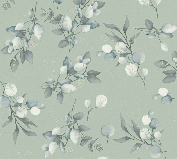 AS Creation Pure Elegance - 39768-7 / 397687 Groen Behang