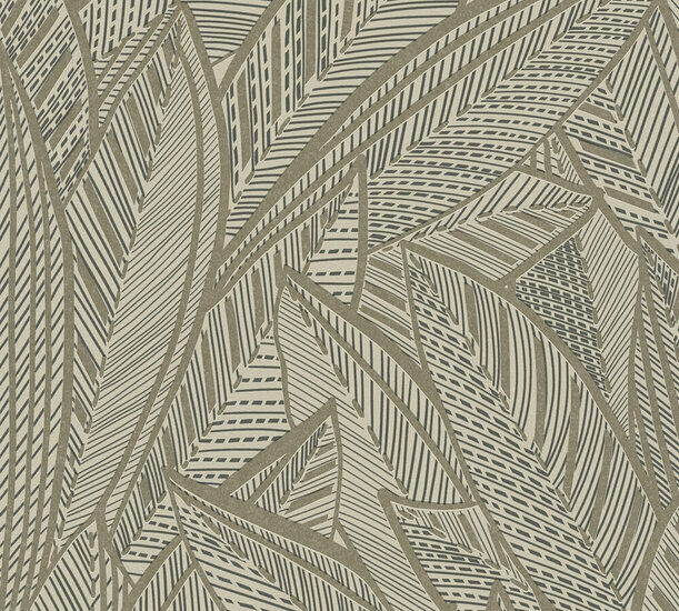 AS Creation French Affair  - 39933-2 / 399332 Metallic Taupe Behang