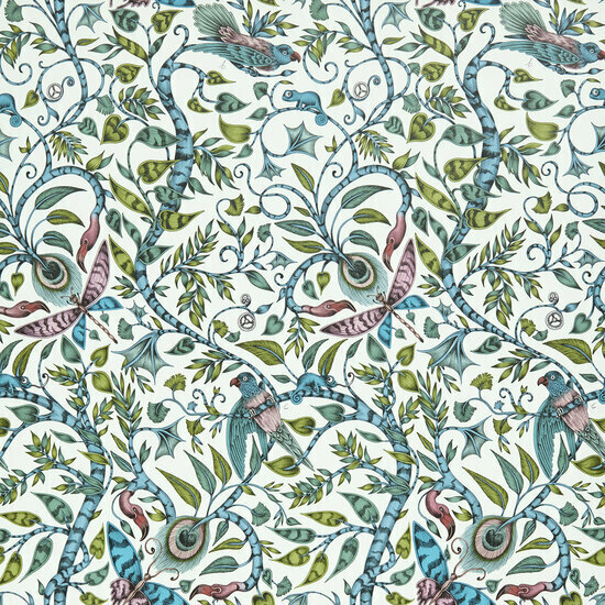 Clarke &amp; Clarke Animalia W0104/03 - Groen Behang