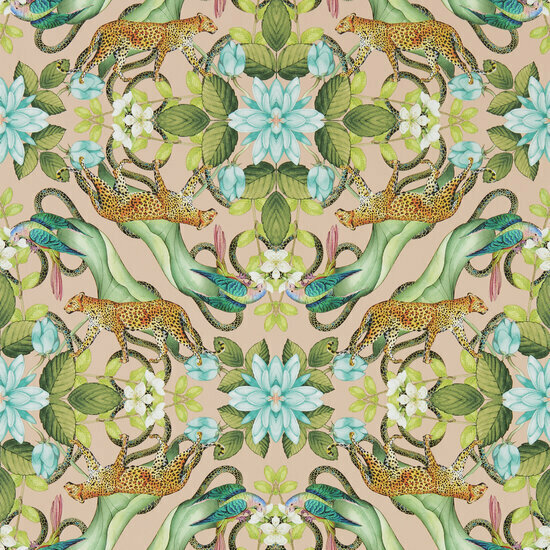 Clarke &amp; Clarke Botanical Wonders W0131/02 - Blauw Behang