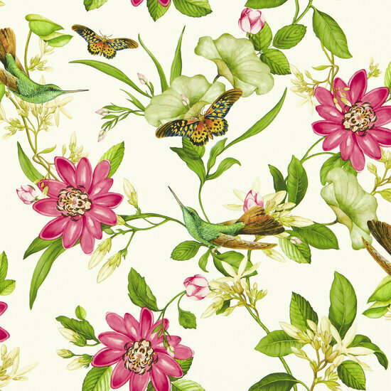 Clarke &amp; Clarke Botanical Wonders W0132/02 - Wit Behang
