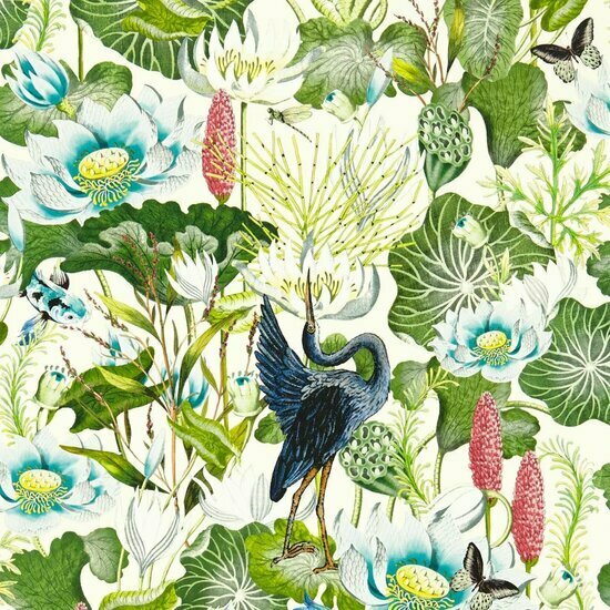 Clarke &amp; Clarke Botanical Wonders W0137/03 - Wit Behang