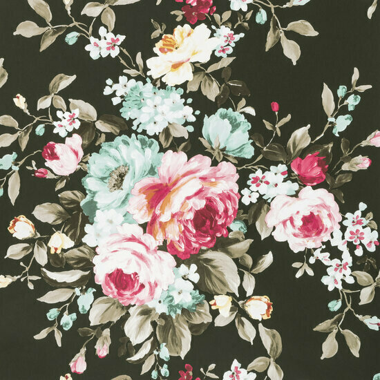 Clarke &amp; Clarke Colony W0081/02 - Zwart Behang