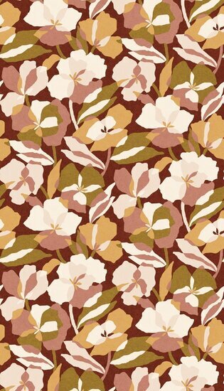 Casamance Jardin Félicia - Paars 76580916 Behang