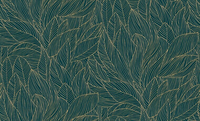 Casamance Jardin Félicia - Blauw 76602752 Behang